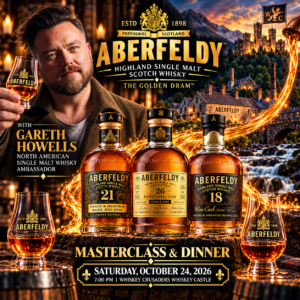 Aberfeldy Single Malt Scotch Masterclass & Dinner Saturday 10-24-2026